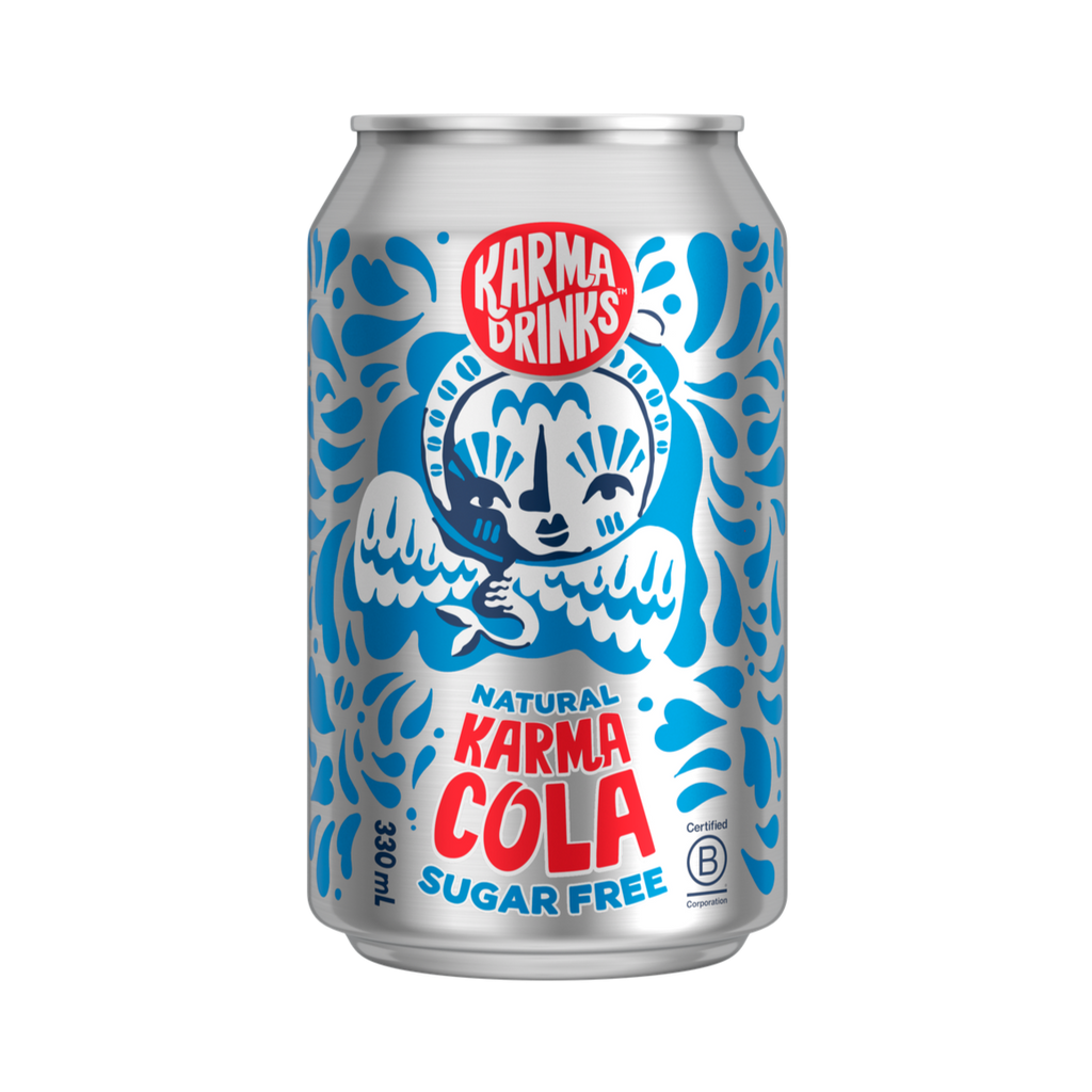 Available now! Sugar Free Karma Cola - 330ml 12PK CANS