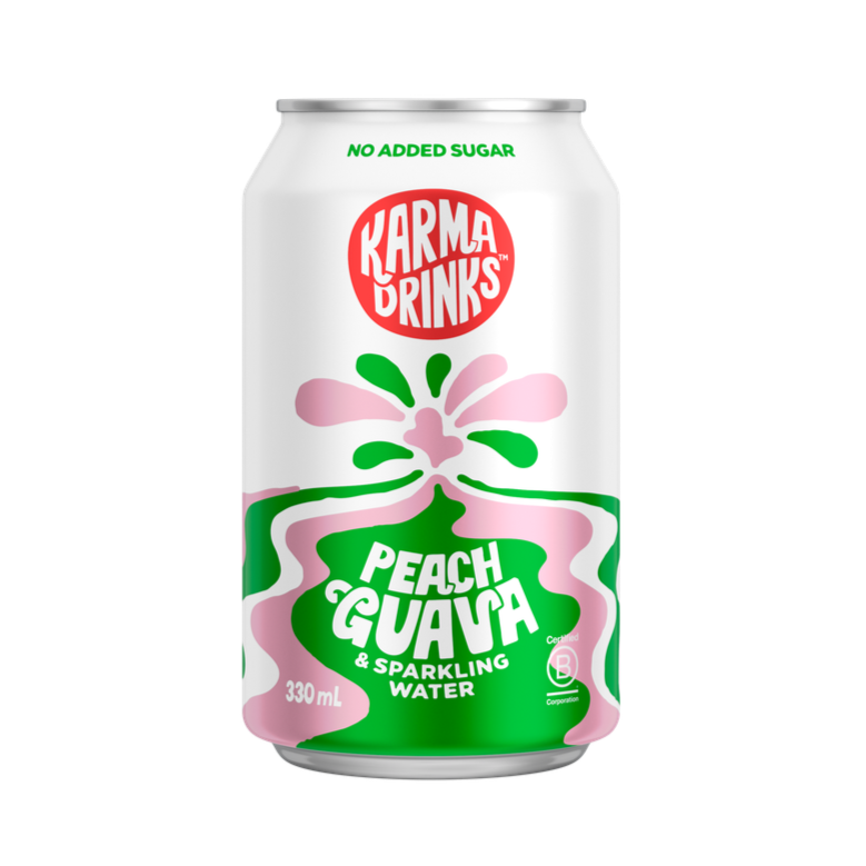 NEW!!! Peach + Guava & Sparkling Water - 330ml cans 24pk